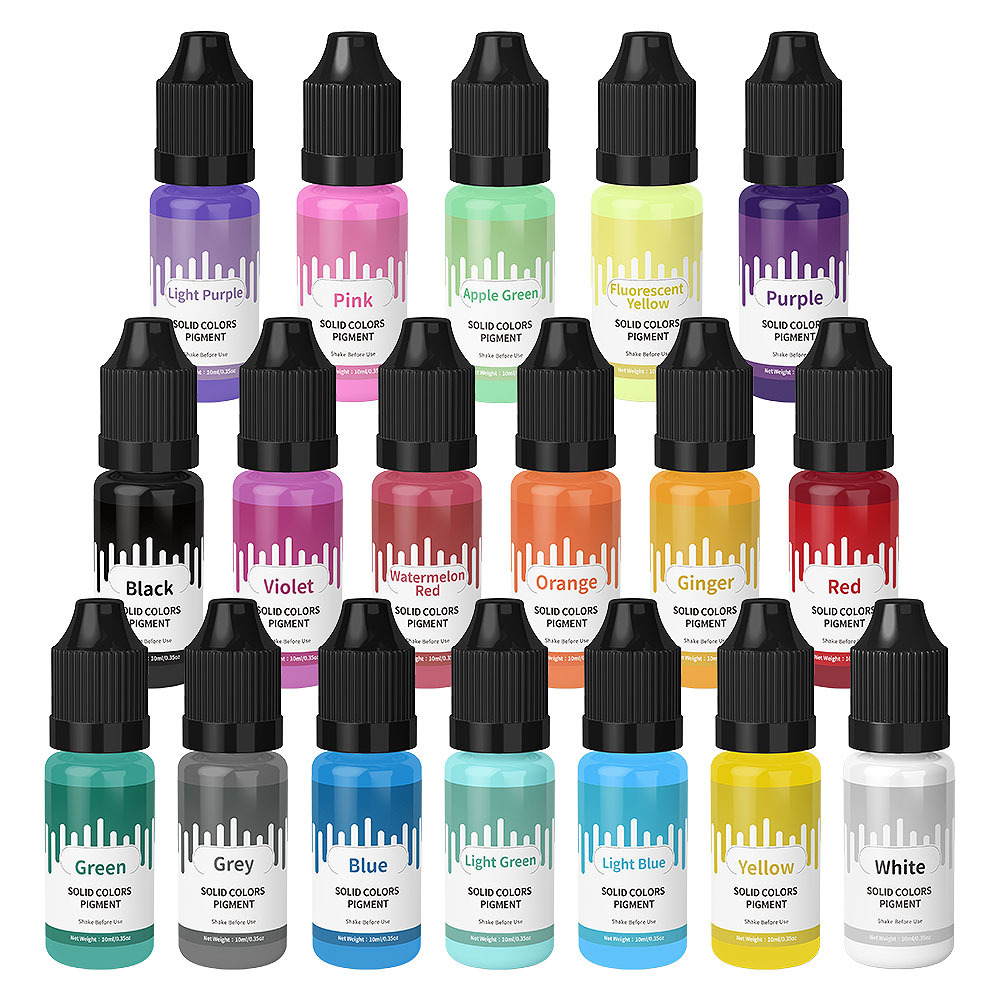 Jewelry Making Course - 18Colors 10ml Macaron Solid Pastel Color