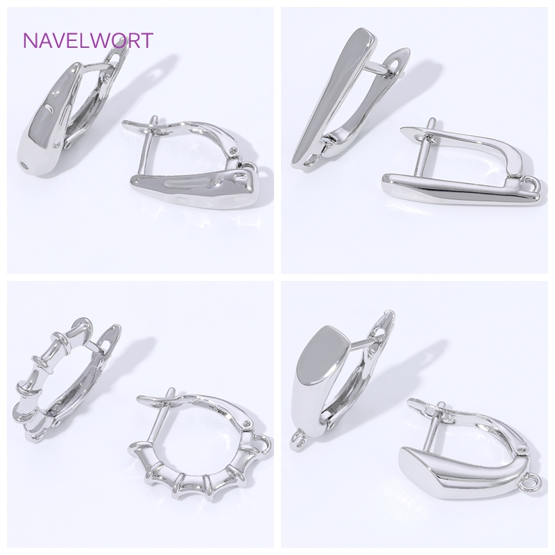 Jewelry Making Earring Supplies - 18K Gold Plated Smooth Earring Hooks