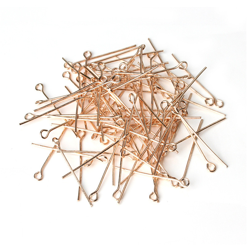 Jewelry Making Jig - 200pcs/lot 50mm Rose Gold Color Head