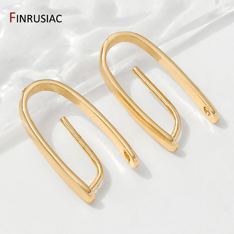 Jewelry Making Charms - 14/18K Gold Plated Brass Pendant Clip