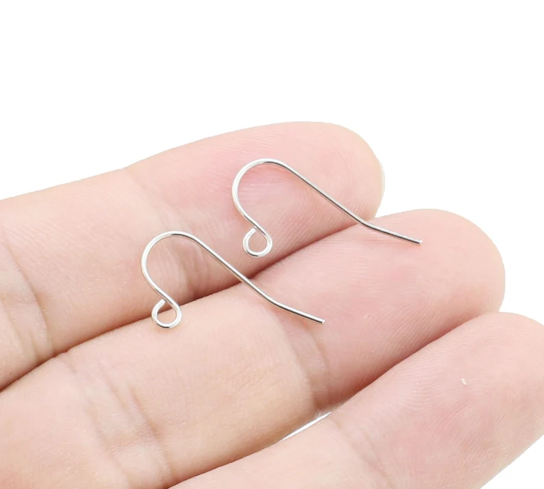 Jewelry Making Earring Supplies - 50pcs French Ear Wires, Simple Earring