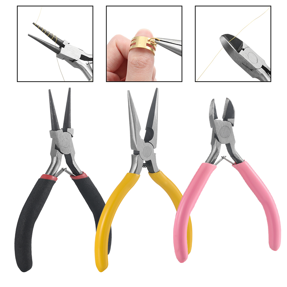 Jewelry Making Round Nose Pliers - 3pcs/Set 3 Styles Jewelry Pliers Tools