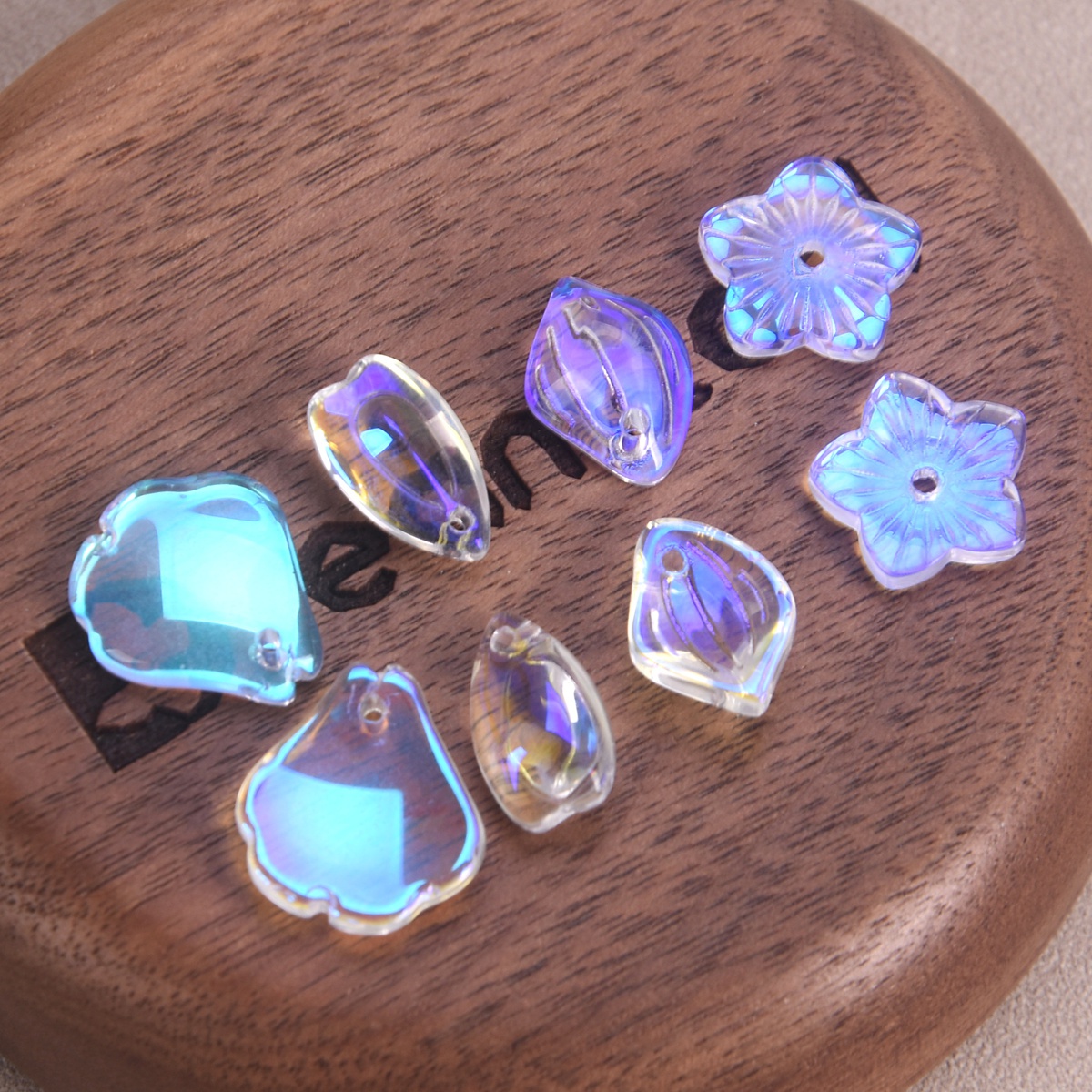 10pcs Clear Aurora Moonlight C - Jewelry Making Qc 评论和价格