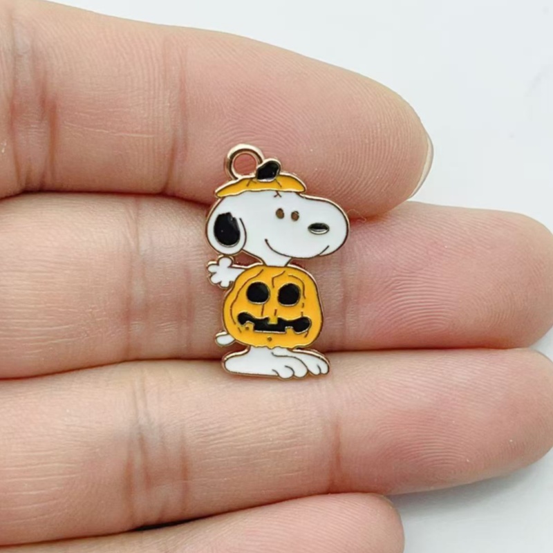 10Pcs Cute Halloween Cartoon P - Jewelry Making Charms 评论和价格