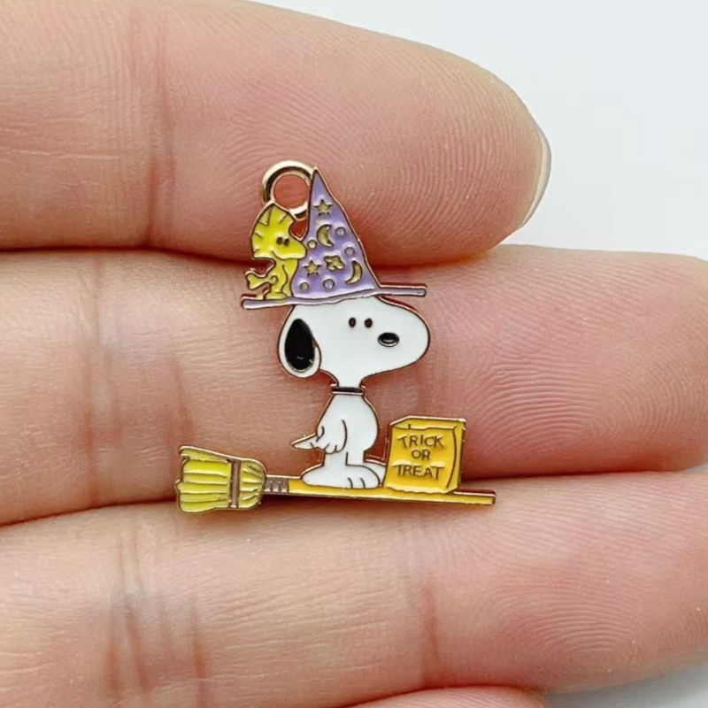 10Pcs Cute Halloween Cartoon P - Jewelry Making Charms 评论和价格