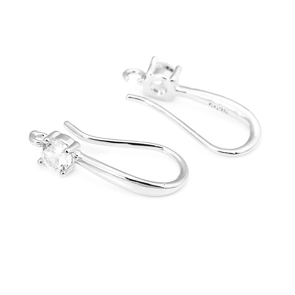 18K Gold Color Brass with Zirc - Jewelry Making Earring Supplies 评论和价格