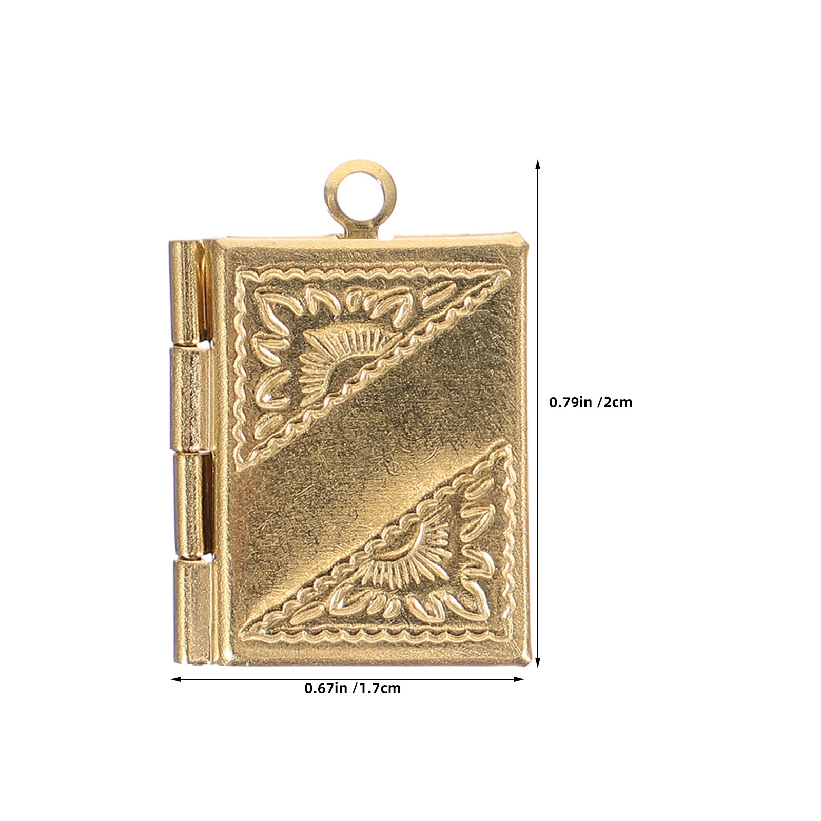 20Pcs Copper Rectangle Book Lo - Jewelry Making Books 评论和价格