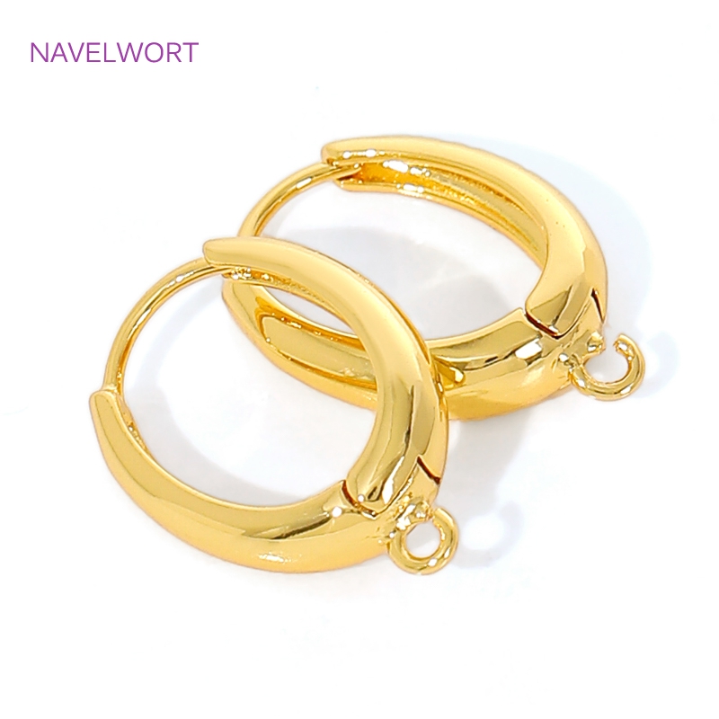 18K Gold Plated Brass Earwires - Jewelry Making Earring Supplies 评论和价格