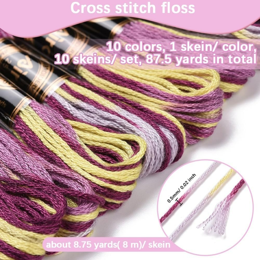6 Strands Purple Variegated Em - Jewelry Making Course 评论和价格