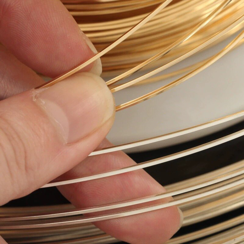 14K Gold Filled Square Wire On - Jewelry Making Gold Wire 评论和价格