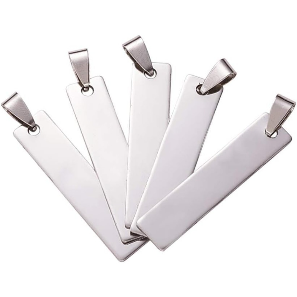 20PCS 1.5x0.3 Inch Rectangle S - Jewelry Making Course 评论和价格