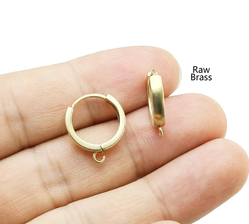 10pcs Brass Ear Hoops, Leverba - Jewelry Making Earring Supplies 评论和价格