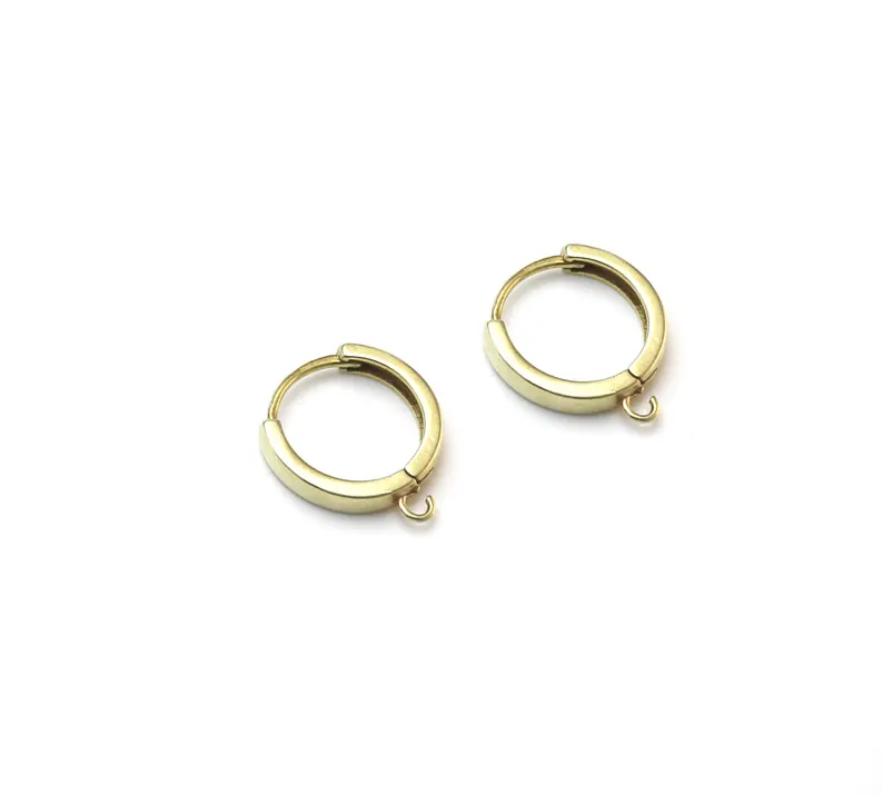 10pcs Brass Ear Hoops, Leverba - Jewelry Making Earring Supplies 评论和价格