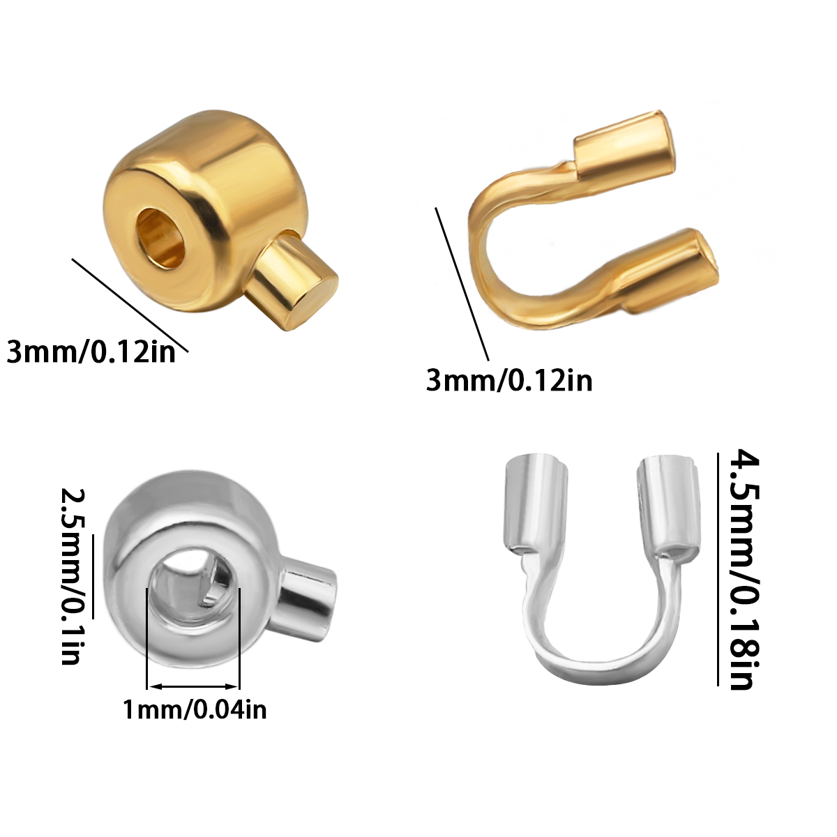 20Pcs Positioning Bead Copper  - Jewelry Making Gold Wire 评论和价格