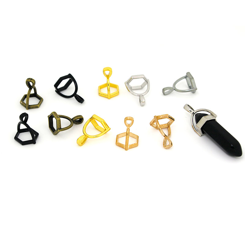 20Pcs Hexagonal Gemstone Cap N - Jewelry Making Gemstones 评论和价格