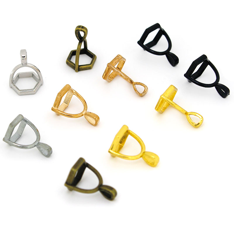 20Pcs Hexagonal Gemstone Cap N - Jewelry Making Gemstones 评论和价格