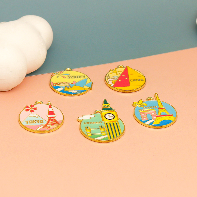 10pcs Colorful Enamel Travel C - Jewelry Making Tokyo 评论和价格