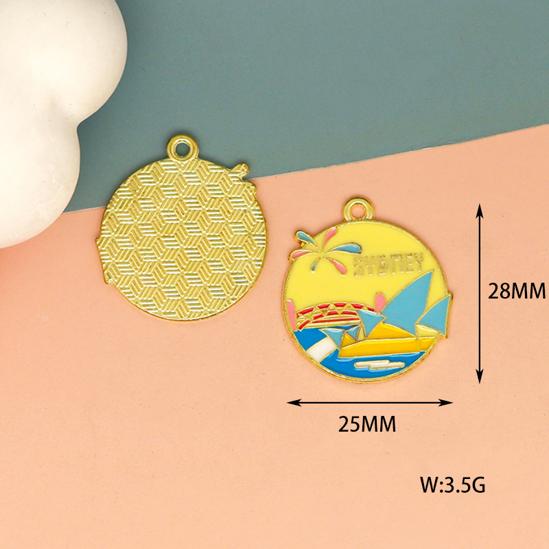 10pcs Colorful Enamel Travel C - Jewelry Making Tokyo 评论和价格