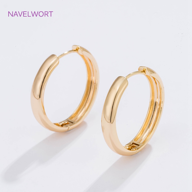 6 Sizes Gold Plated Circle Hoo - Jewelry Making Earring Supplies 评论和价格