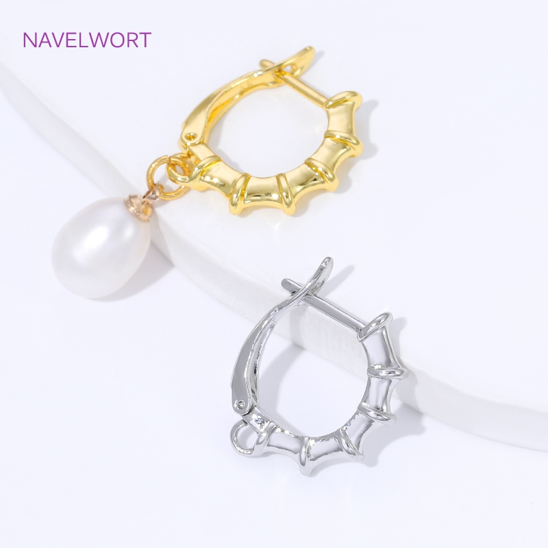 18K Gold Plated Smooth Earring - Jewelry Making Earring Supplies 评论和价格