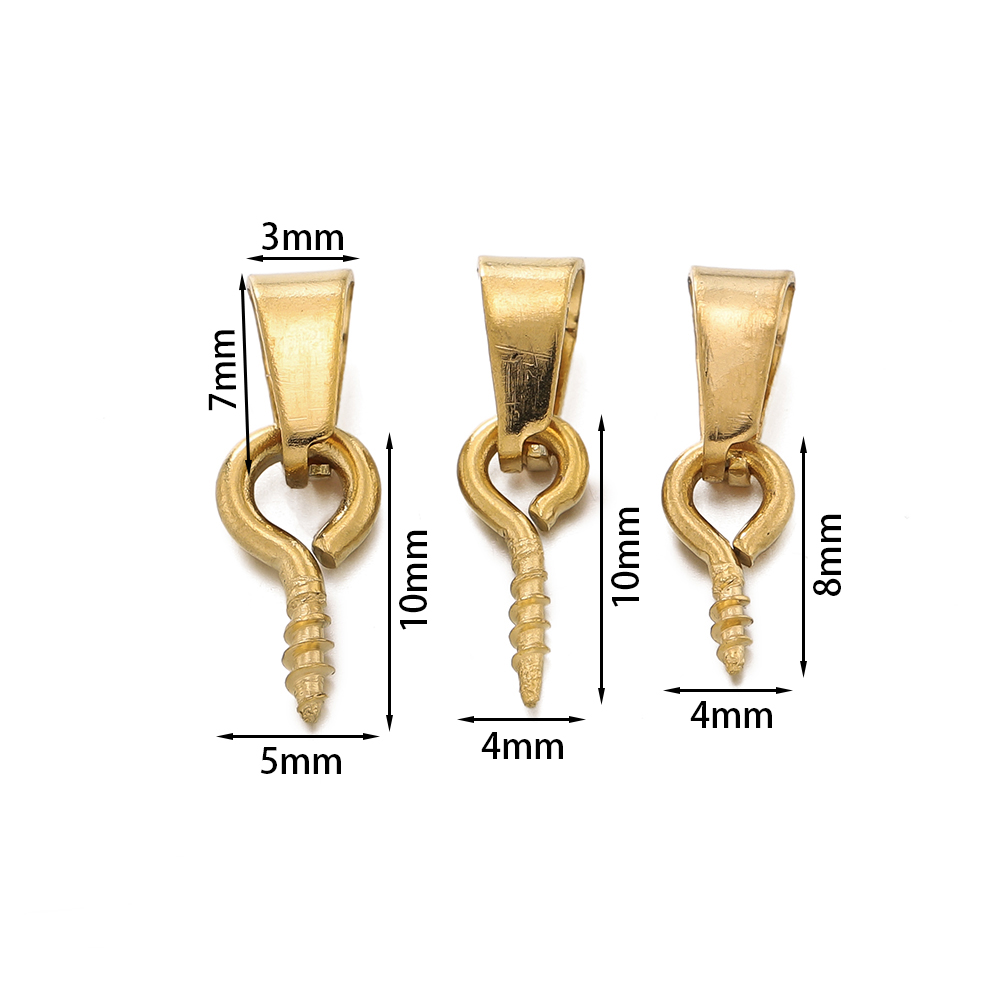 20Sets Stainless Steel Bail Cl - Jewelry Making Charms 评论和价格