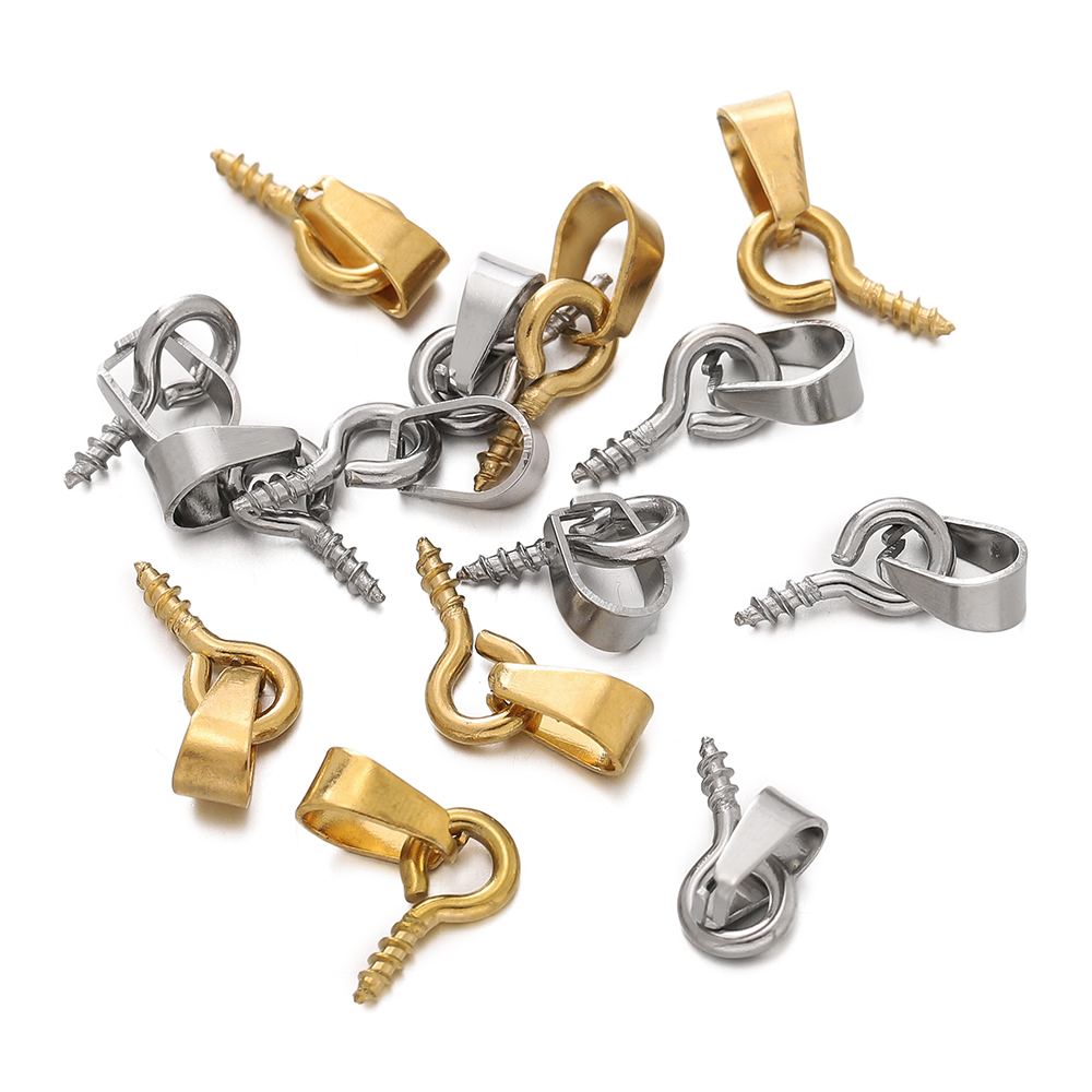 20Sets Stainless Steel Bail Cl - Jewelry Making Charms 评论和价格