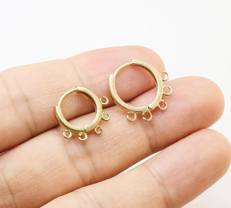 10pcs Brass Ear Hoops, Leverba - Jewelry Making Earring Supplies 评论和价格