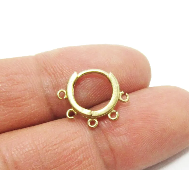 10pcs Brass Ear Hoops, Leverba - Jewelry Making Earring Supplies 评论和价格