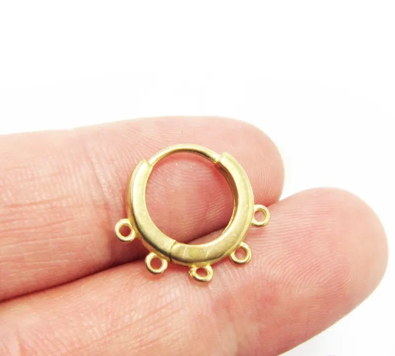10pcs Brass Ear Hoops, Leverba - Jewelry Making Earring Supplies 评论和价格