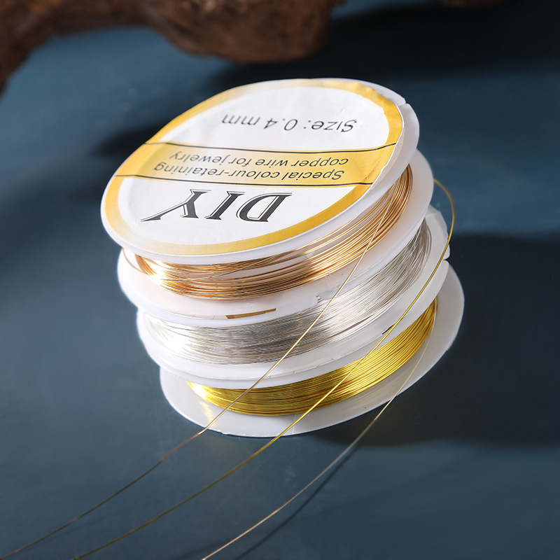 1Roll Silver Copper Wire 0.3/0 - Jewelry Making Thread 评论和价格