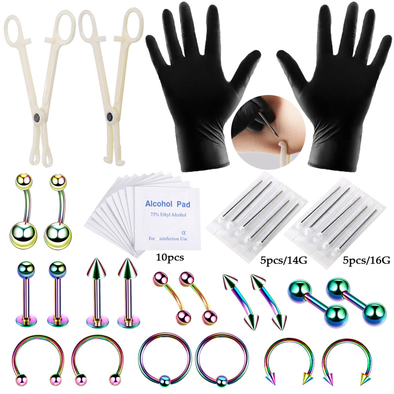 42pcs/set Body Piercing Tool K - Jewelry Making Round Nose Pliers 评论和价格