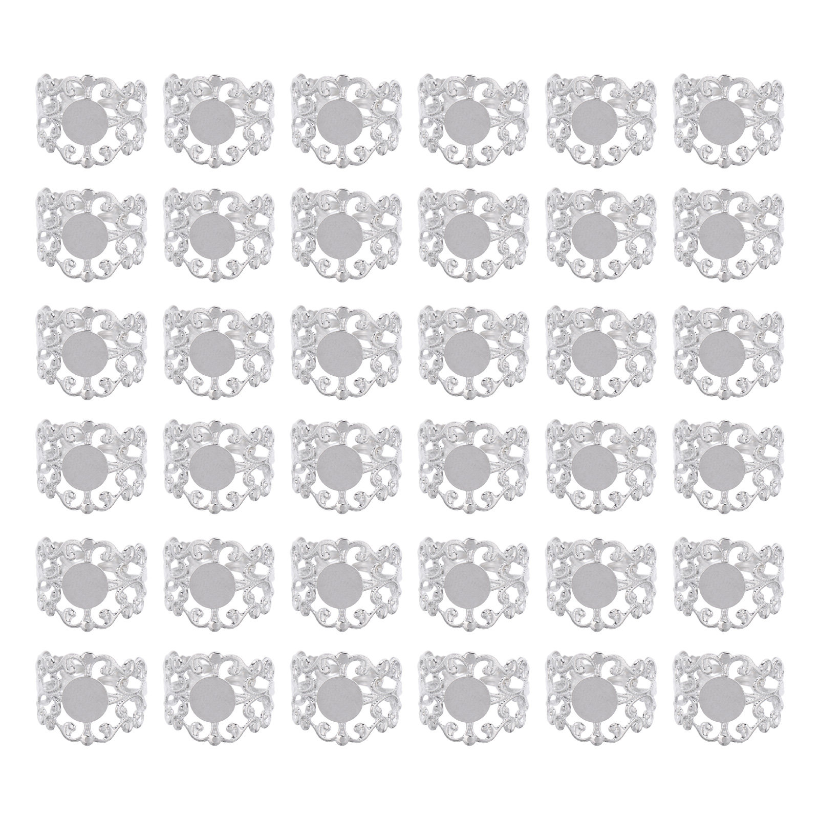 50Pcs Adjustable Oval Flatback - Jewelry Making Gemstones 评论和价格