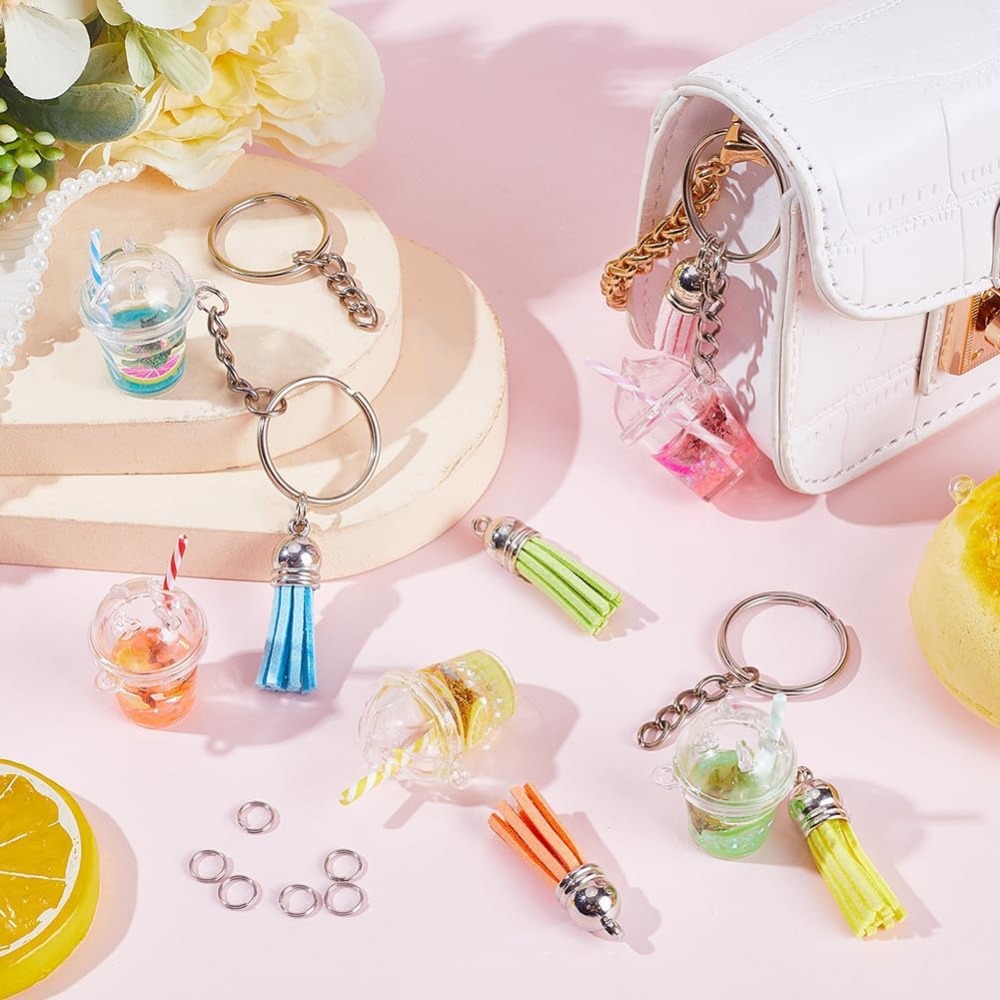 35Pcs DIY 5 Sets Bubble Tea Ke - Jewelry Making Charms 评论和价格