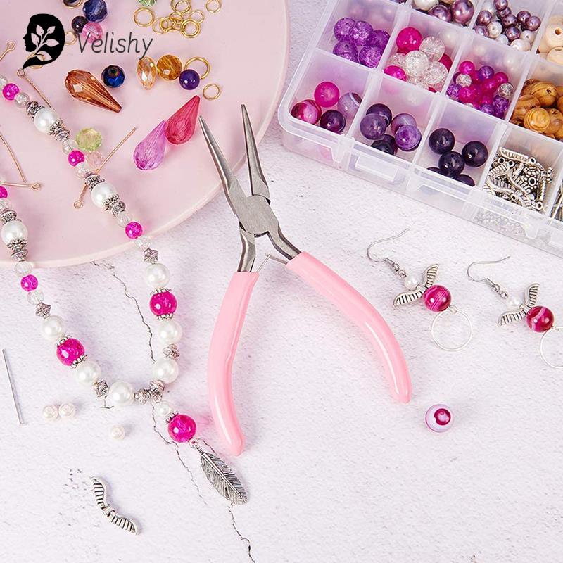 1PC Mini Pliers Diagonal Round - Jewelry Making Round Nose Pliers 评论和价格