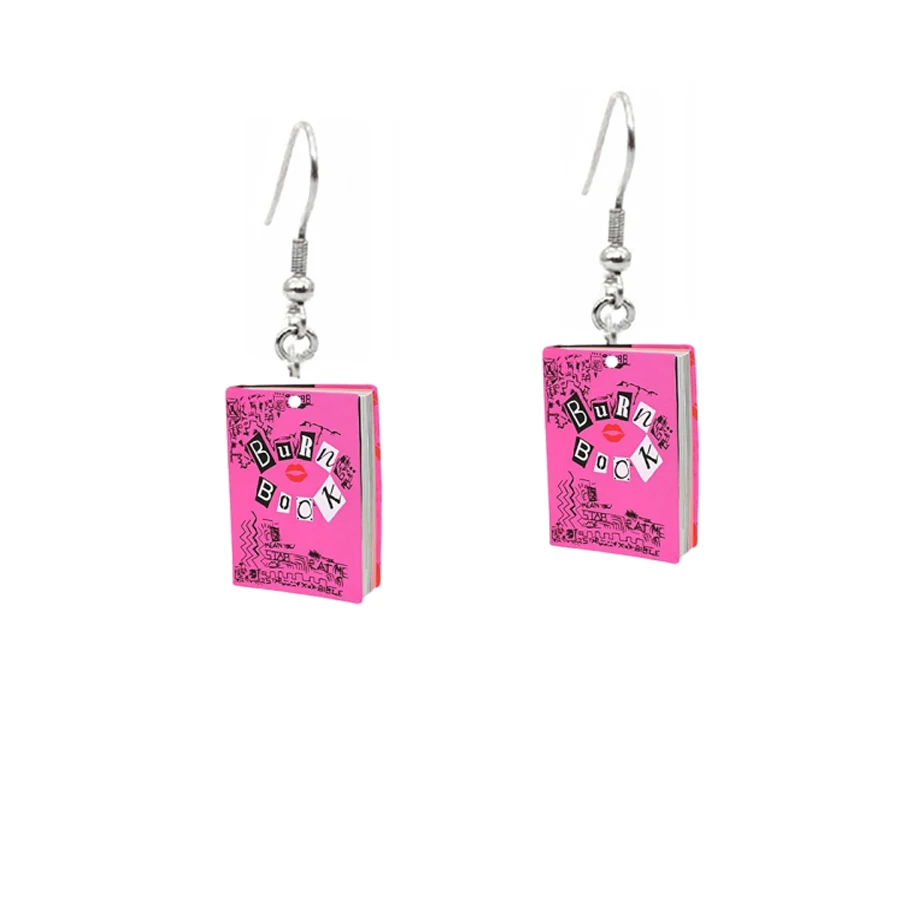 Pink Burn Book Acrylic Pendant - Jewelry Making Books 评论和价格