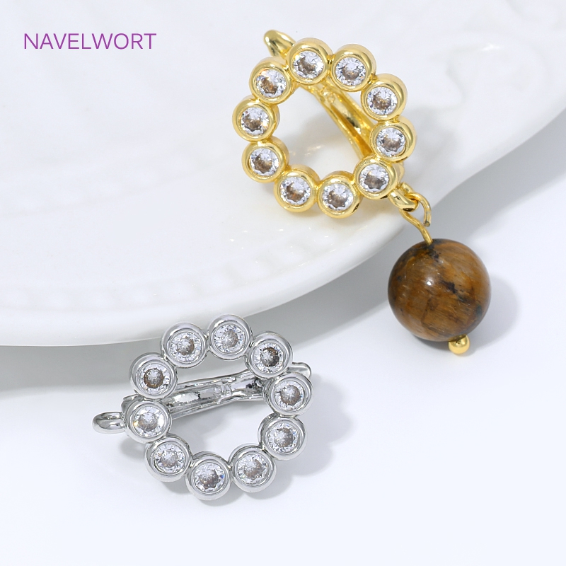 18K Gold Plated Fan Shape Flow - Jewelry Making Earring Supplies 评论和价格
