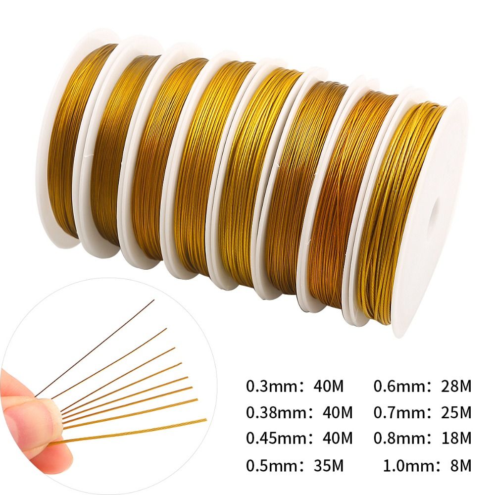 New Steel Gold Silver Jewelry  - Jewelry Making Gold Wire 评论和价格