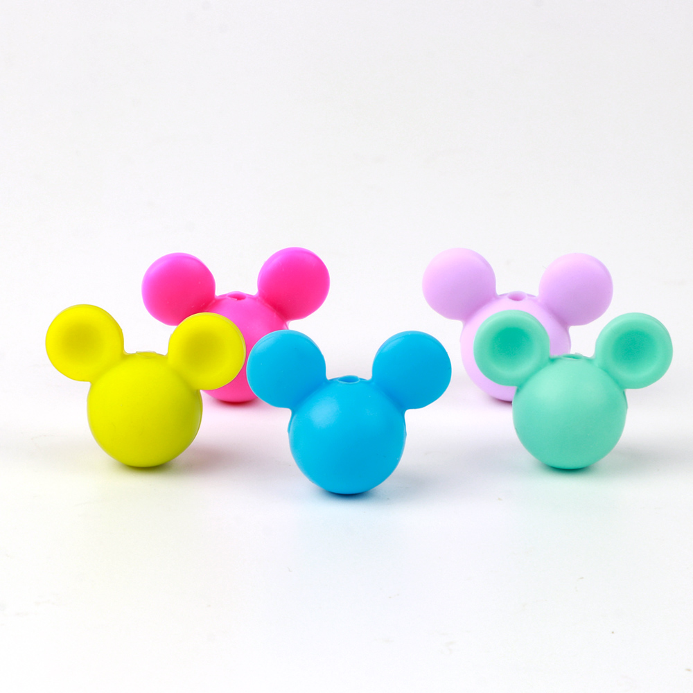 10pcs Silicone Beads Mouse Hea - Jewelry Making Jig 评论和价格