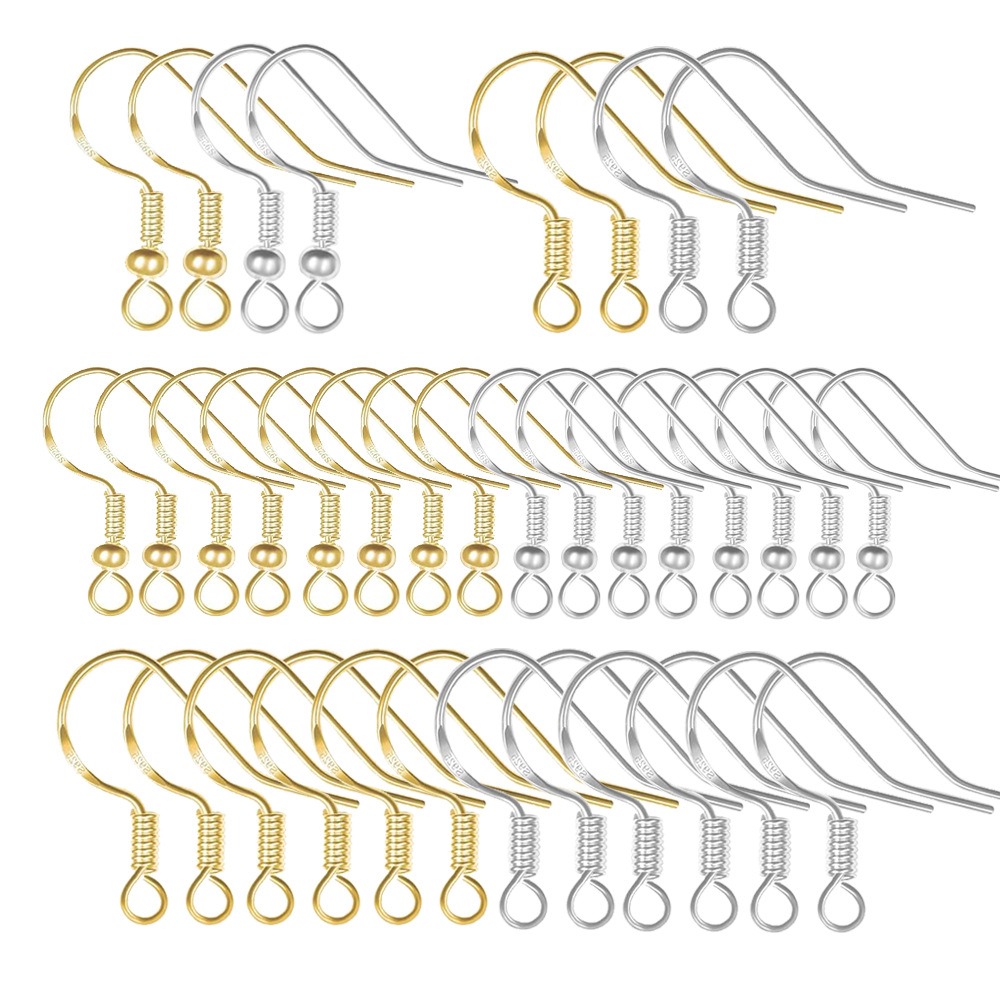 Gold Plated Earring Hooks 100P - Jewelry Making Gold Wire 评论和价格