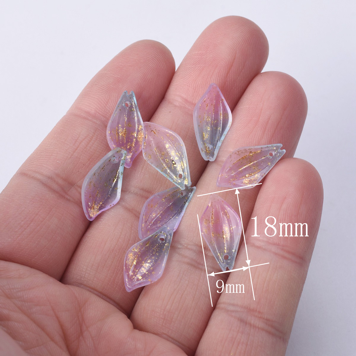 10pcs Flower Petal Shape 18x9m - Jewelry Making Qc 评论和价格