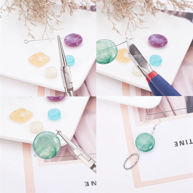 *ABKM 1Set 3Pcs Jewelry Pliers - Jewelry Making Round Nose Pliers 评论和价格