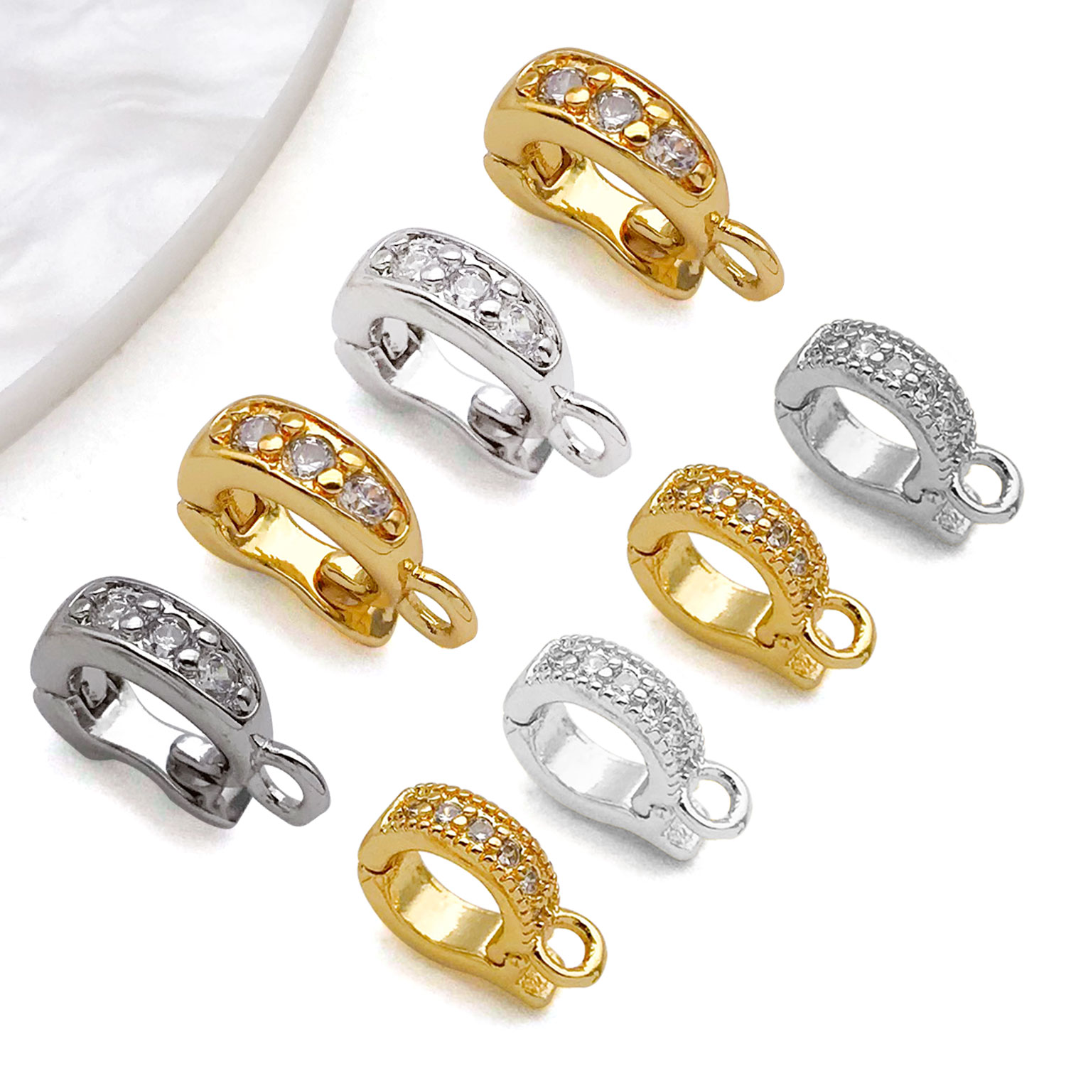 5pcs 18K Real Gold Plated Bras - Jewelry Making Charms 评论和价格