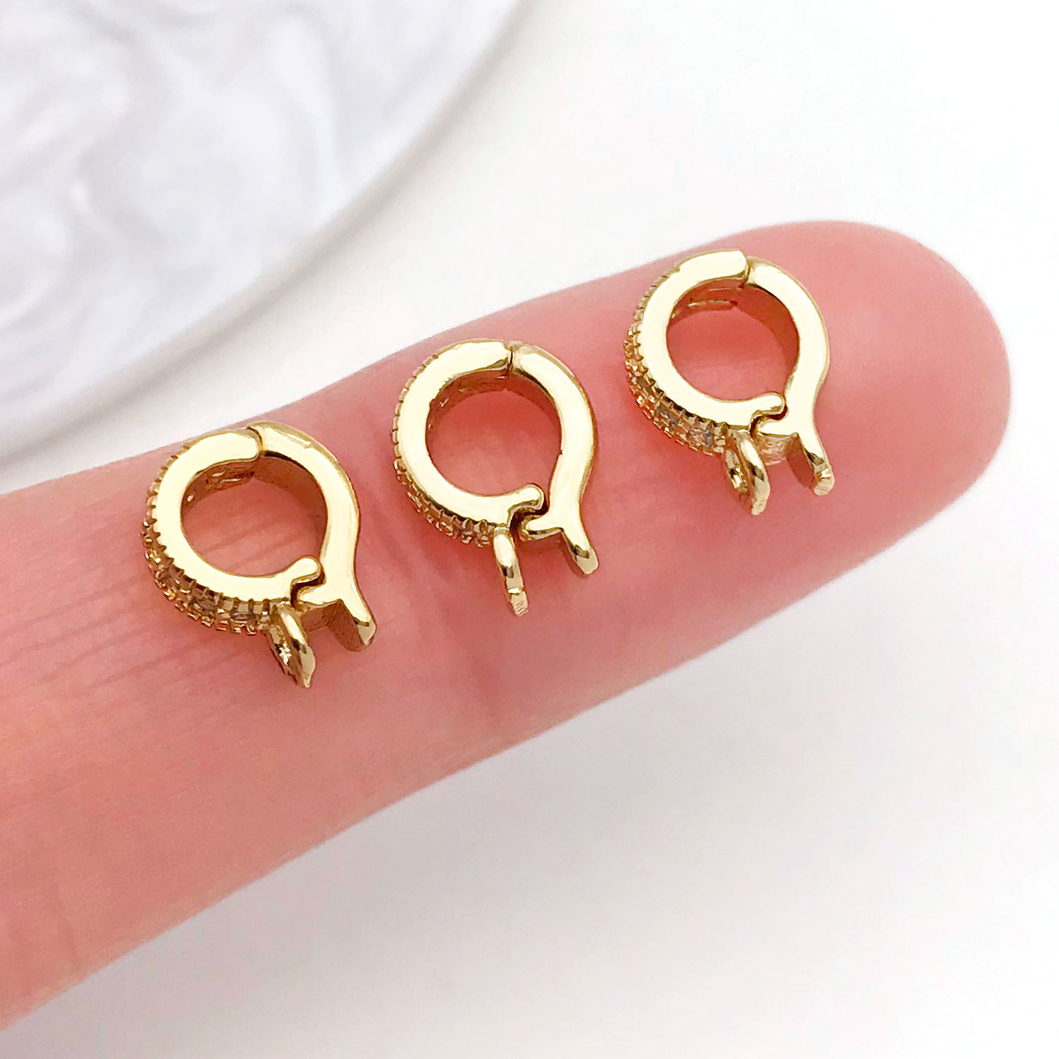 5pcs 18K Real Gold Plated Bras - Jewelry Making Charms 评论和价格