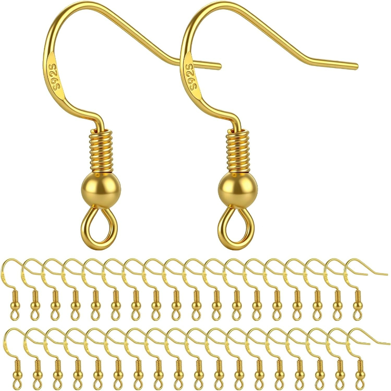 50pcs Gold Plated 925 Silver T - Jewelry Making Gold Wire 评论和价格