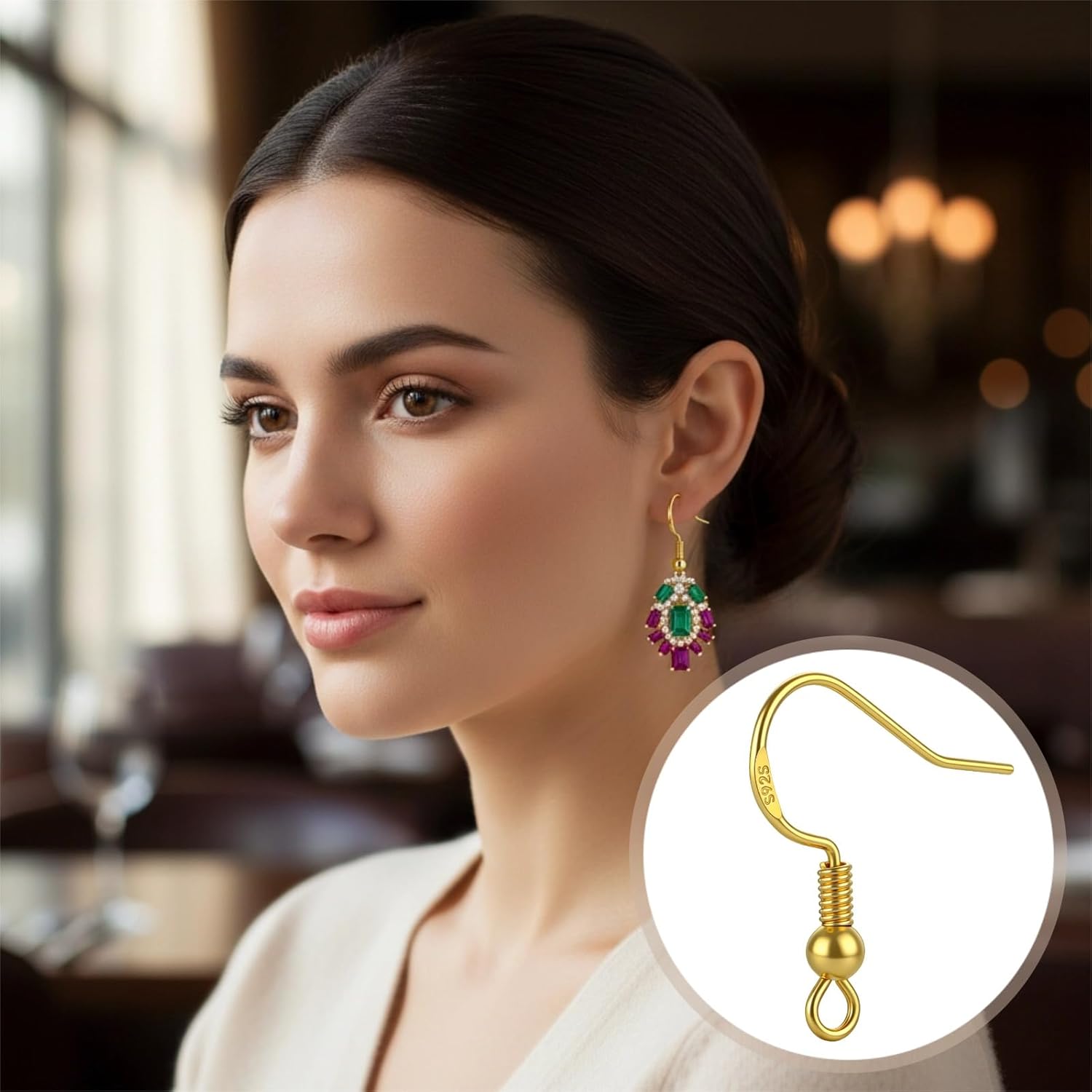 50pcs Gold Plated 925 Silver T - Jewelry Making Gold Wire 评论和价格