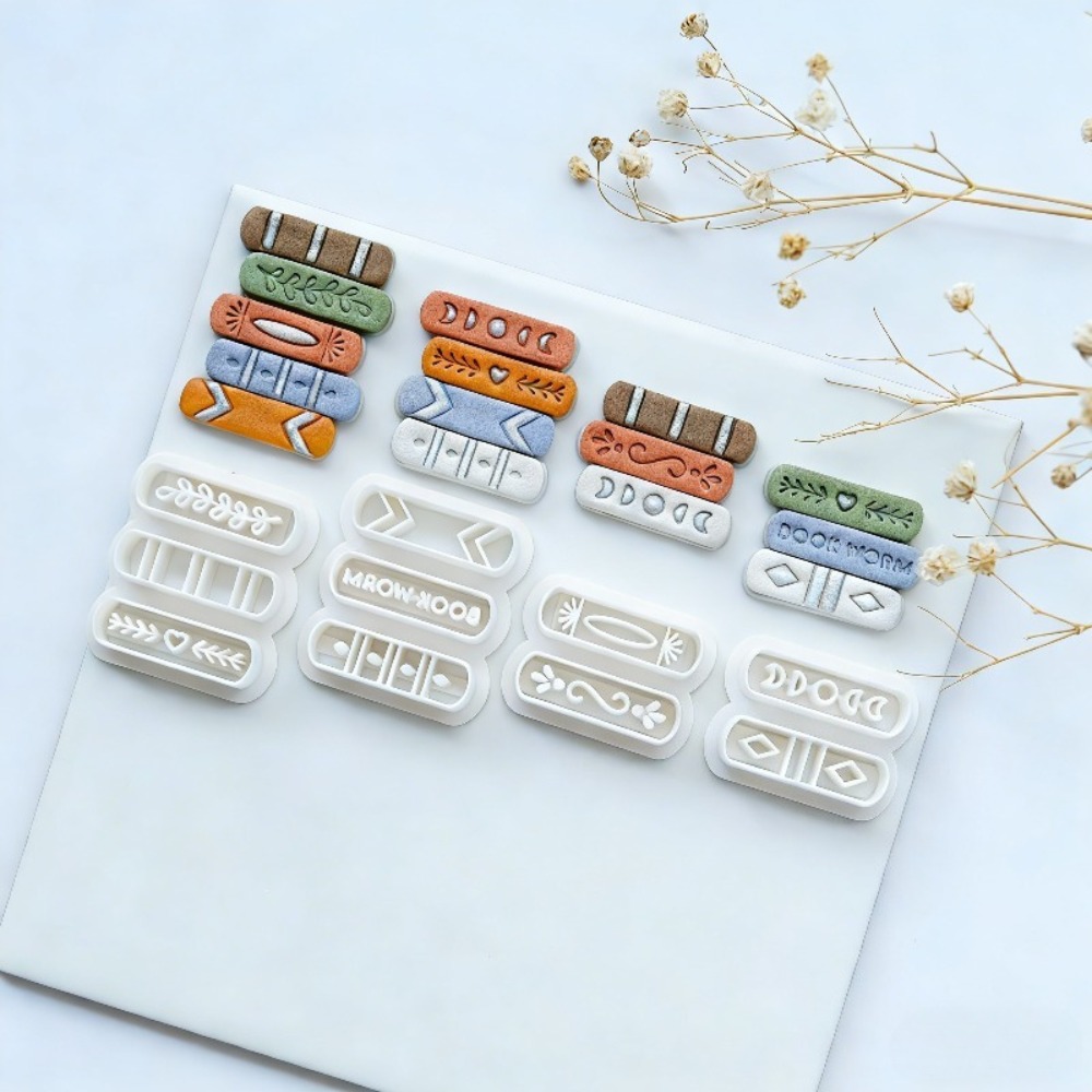 7pcs/set Book Stack Themed Pol - Jewelry Making Books 评论和价格