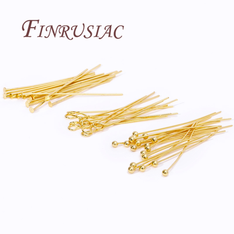 50Pcs 20-50mm Gold Plated Pins - Jewelry Making Jig 评论和价格