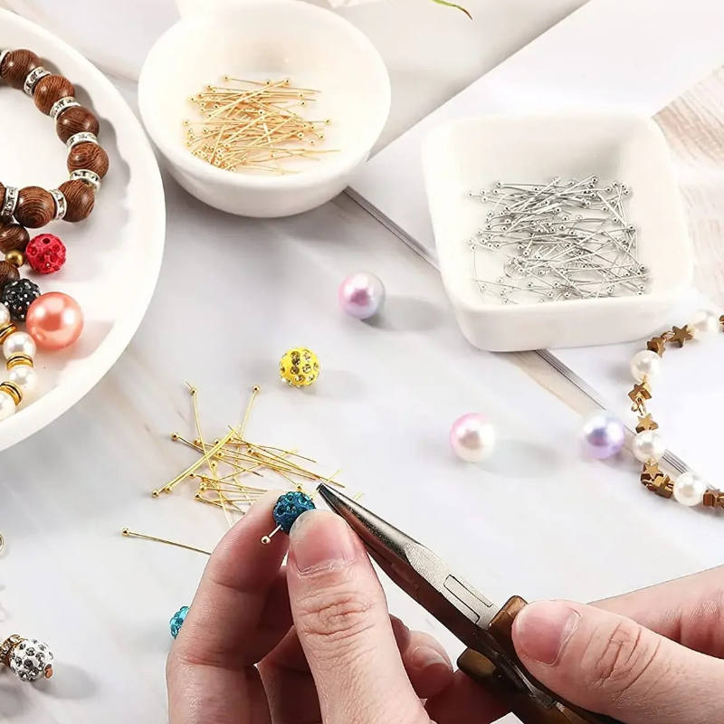 100pcs Stainless Steel Ball Pi - Jewelry Making Jig 评论和价格