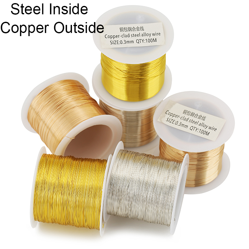 100meters Copper Stainless Ste - Jewelry Making Thread 评论和价格