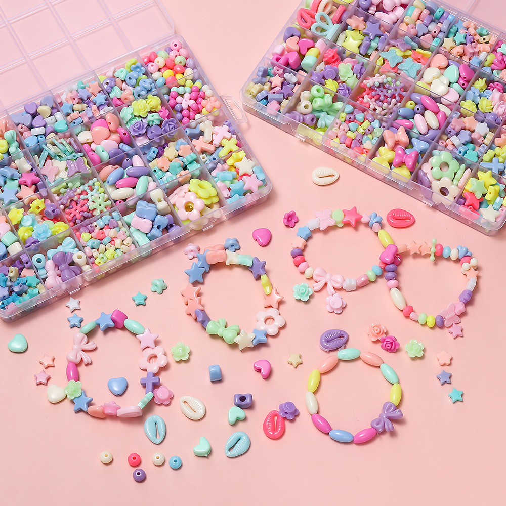1 Box Colorful Acrylic Pony Be - Jewelry Making Course 评论和价格